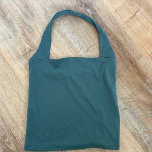 Express Contour Halter Top in Green